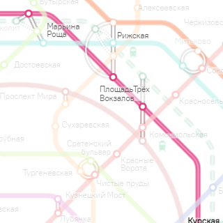 Линия метро Курско-Рижский диаметр