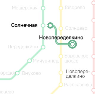Линия метро Новопеределкинская