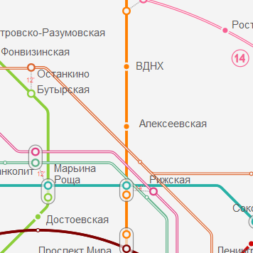 Станция метро Алексеевская