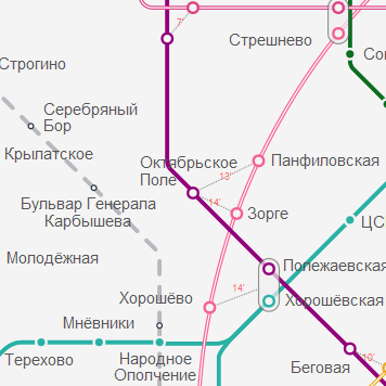 Станция метро Октябрьское Поле