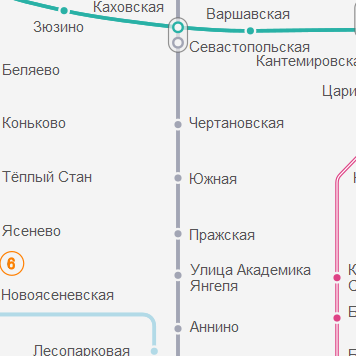 Станция метро южная москва карта метро