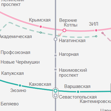 Станция метро Нагорная