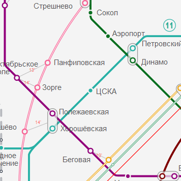 Станция метро ЦСКА