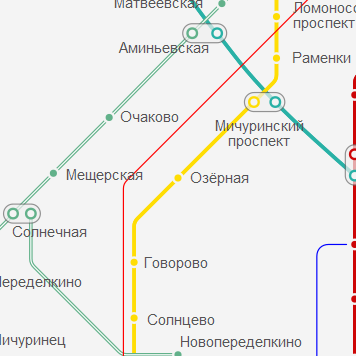 Метро озерная карта метро москвы