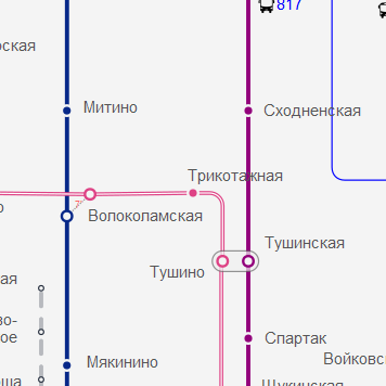 Станция метро Трикотажная