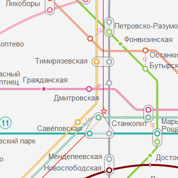 Станция метро Дмитровская