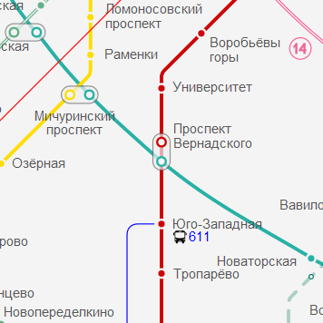 Станция метро Проспект Вернадского