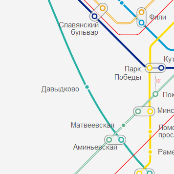 Станция метро Давыдково