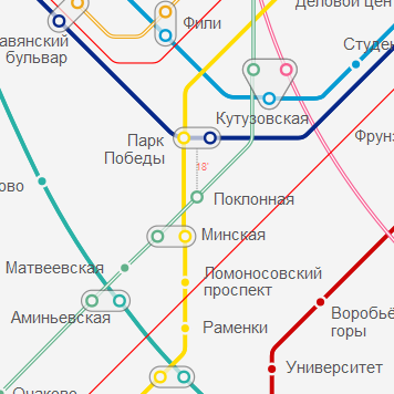 Станция метро Поклонная