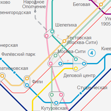 Станция метро Москва-Сити