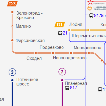 Станция метро Подрезково