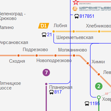 Станция метро Новоподрезково