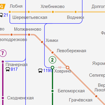 Станция метро Левобережная