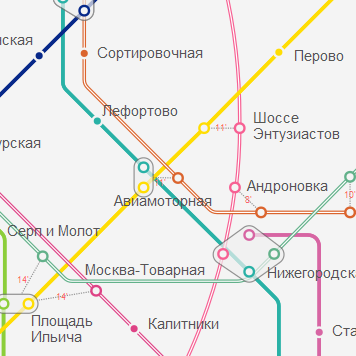 Станция «Авиамоторная» МЦД-3 На Схеме Метро Москвы С Пересадочными.