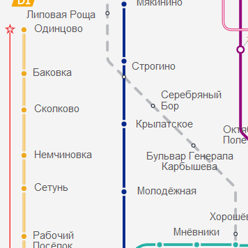 Станция метро Крылатское