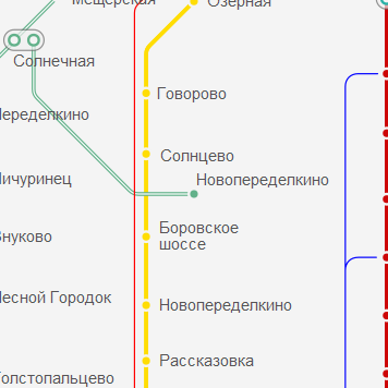 Станция метро Новопеределкино