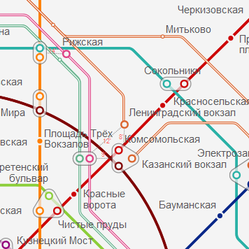 Станция метро Ленинградский вокзал