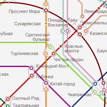 Метро чистые пруды карта метро