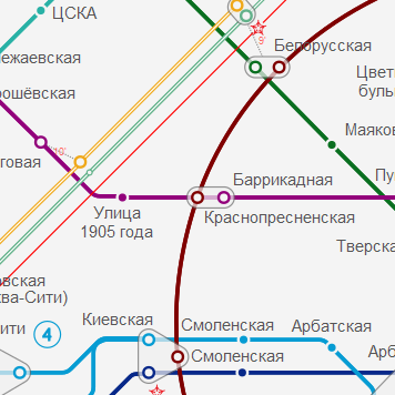 Станция метро Краснопресненская